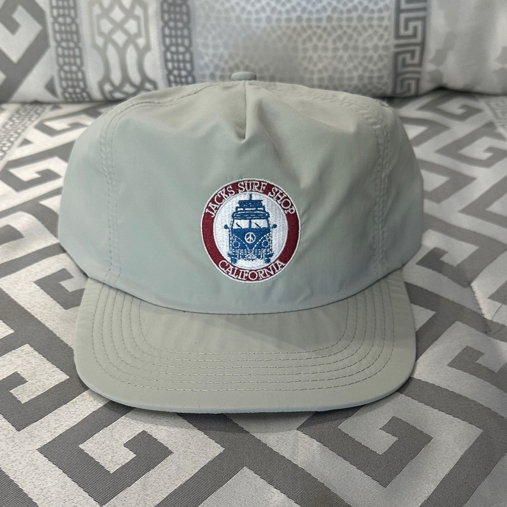 Jack’s Surf Shop Snapback Hat – Grey Nylon – Brand New